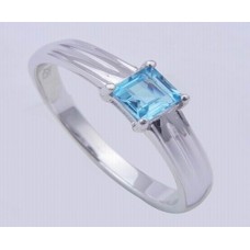 Amethyst Gemstone with 925 Sterling Silver Ring, Octagon Shape, RI-0100